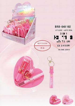 Lip Gloss + Lapis c/12pçs Bobbi Rara