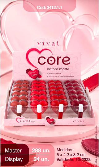 Batom matte core c/24pcs VIVAI