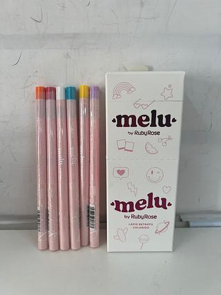 Lapis Retratil Colorido para olhos Melu/24pcs RUBY ROSE