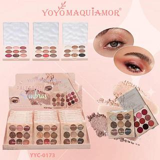 Paleta de Sombras c/24pçs Yoyo Maquiagem