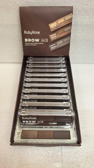 Sombra para sobrancelhas Brow Me c/12pcs RUBY ROSE