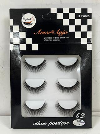 Cilios Postiços 3pares/ DZ (3B-10) Amor&anjo