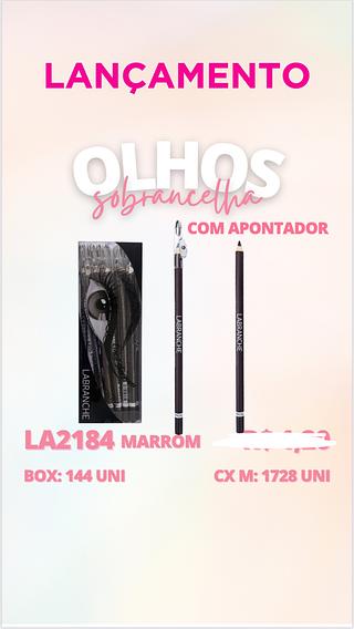 Lápis para Olhos Marrom com Apontador /12pçs Labranche