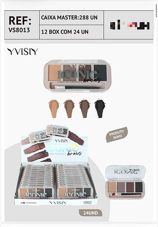 Sombra para sobrancelha /24pcs YVISIY