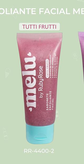 Sabonete esfoliante facial Tutti Frutti Melu/ pç (RR-4400-2) Ruby rose
