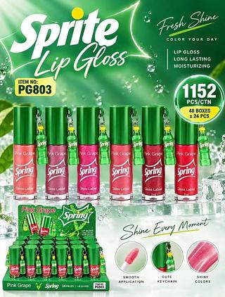 Lip gloss Sprite /24pcs Pink Grape
