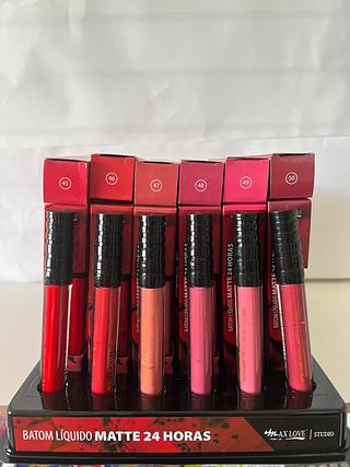 Batom líquido matte 24hrs cor:45-50 /48UNID MAX LOVE