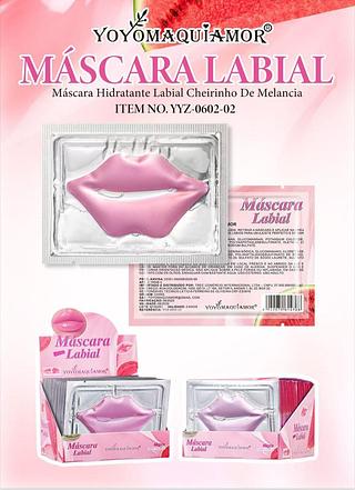 Máscara Hidratante Labial Cheiro de Melância (rosa) c/48pçs Yoyo Maquiagem