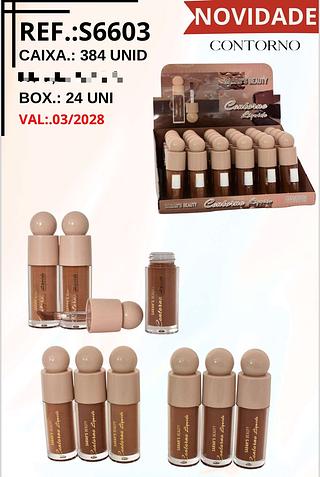 Contorno Liquido c/24pçs Sarah´s Beauty