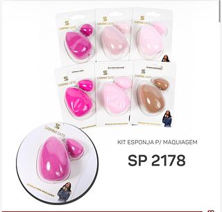 Kit esponja para maquiagem C/12pcs Sabrina sato