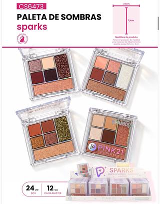 Paleta de sombras C/24pcs PINK 21