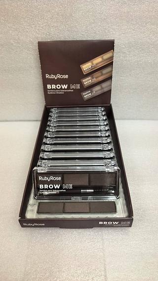 Sombra para sobrancelhas Brow Me c/12pcs RUBY ROSE
