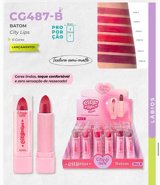 Batom lips (Cor -B) /24pcs City Girls