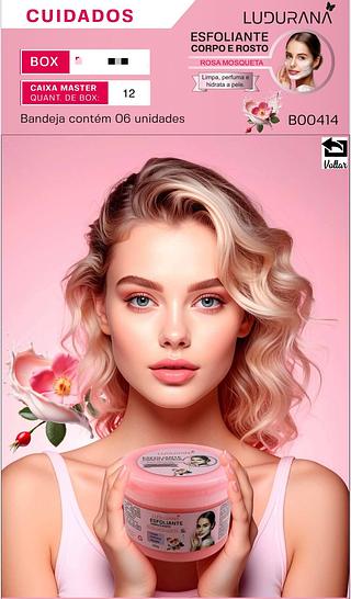 Esfoliante corpo e rosto Rosa mosqueta C/6pcs LUDURANA