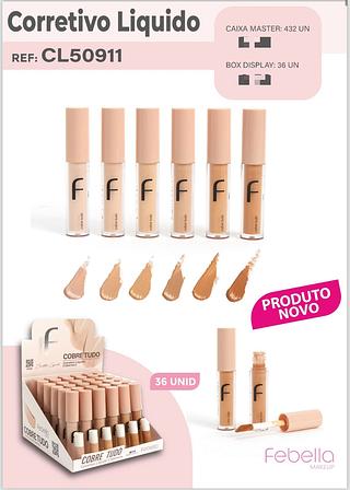 Corretivo Liquido c/36pçs Febella