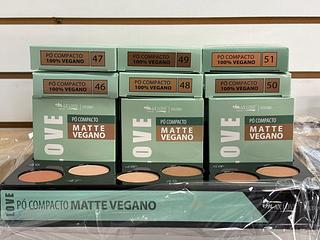 Po compacto matte vegano MAXLOVE COR (46-51) C/30pçs
