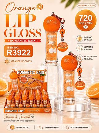 Lip gloss Orange /24pcs Romantic rain