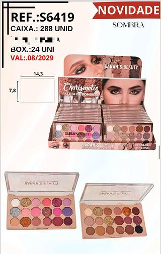 Paleta de sombras c/24pcs Sarah´s Beauty