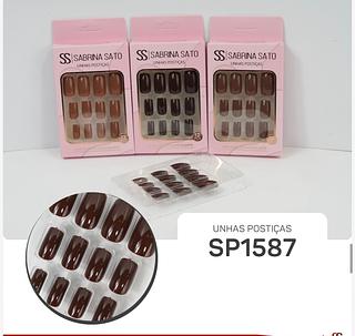 Unha postica em pvc c/12pcs SABRINA SATO