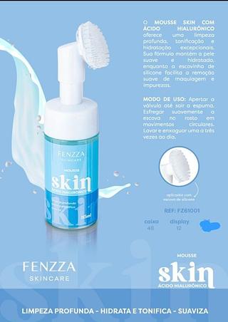 Mousse skin ácido hialurônico 115ml/ 12pçs FENZZA