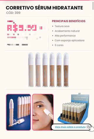 Corretivo serum hidratante /36pçs Mia Make