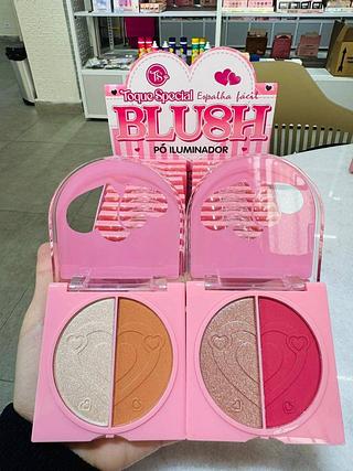 Blush e iluminador c/24pcs TOQUE SPECIAL