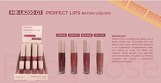 Batom Liquido Lips HB-L6200-1 RUBY ROSE