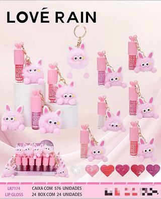 Lip gloss /24pcs LOVE RAIN