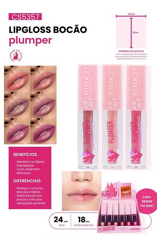 Lip Gloss Bocâo c/24pçs Pink21