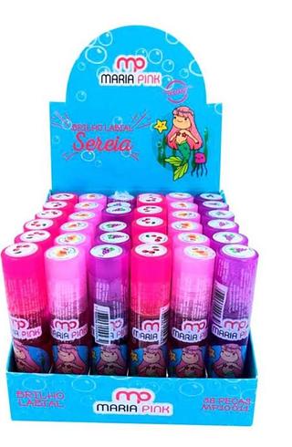 Brilho Labial Sereia/ 36UNID Maria pink (MP10011)