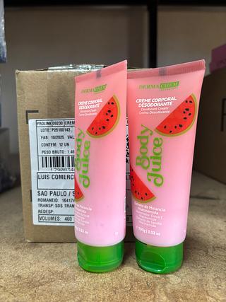 Creme corporal desodorante Melancia C/12pcs DERMA CHEN