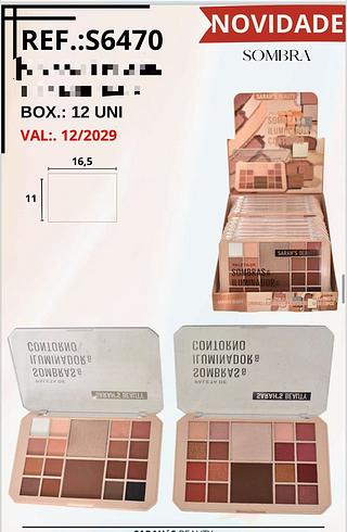 Paleta Sombra /12pçs Sarah´s Beauty