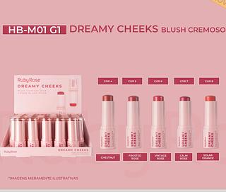 Blush Cremoso Dreamy Cheeks /36pçs Ruby Rose