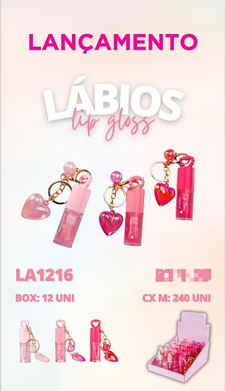 Lip Gloss Coração c/12pçs Labranche