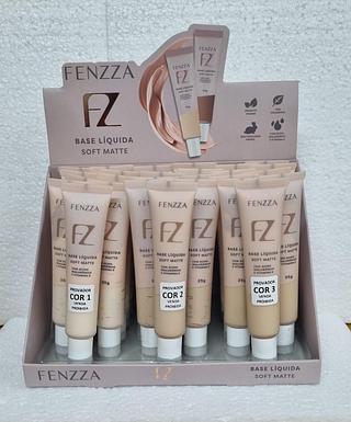 Base Líquida Soft Matte cor 1 a 3 /24pçs Fenzza