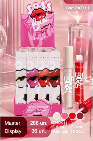 Gloss Bocão SOS colors/ 36pçs VIVAI