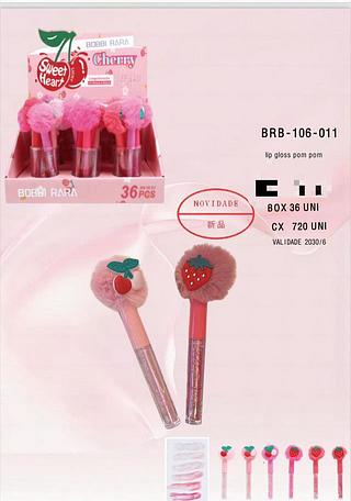 Lip gloss pom pom /36un Bobbi Rara