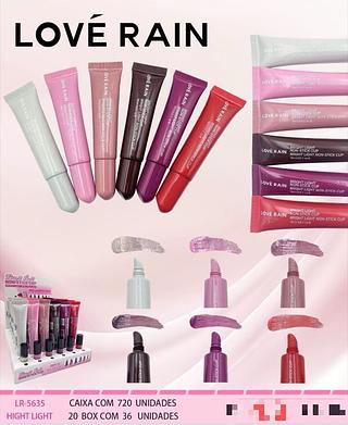 Lip Gloss bright light non-stick cup C/36pcs LOVE RAIN