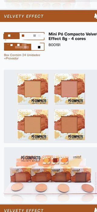 Po compacto sortido/ 24pçs (B00191) Ludurana