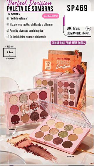 Paleta de sombras /12pcs SP-COLORS