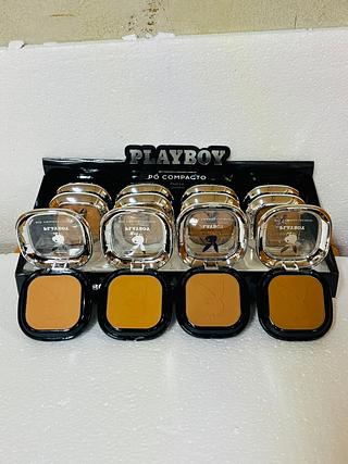 Po compacto escuro C/12pcs Play boy