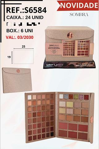 Paleta de Sombras c/6pçs Sarah´s Beauty