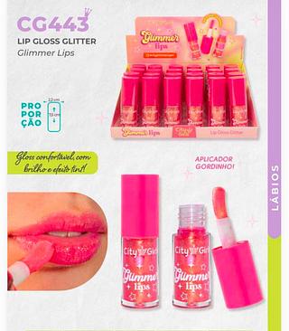 Lip gloss glitter c/24pcs CITY GIRL