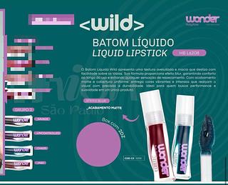 Batom liquido wild wonder /24pcs RUBY ROSE