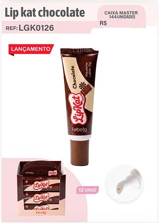 Lip kat chocolate c/12pcs FEBELLA