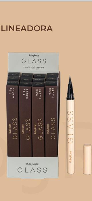 Caneta Delineador preto C/12PCS RUBY ROSE