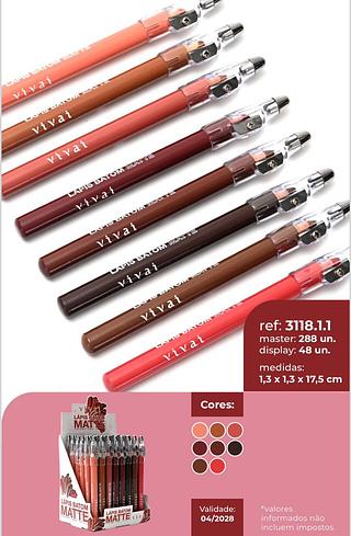 Lapis batom matte/ 48pçs (3118.1.1) Vivai