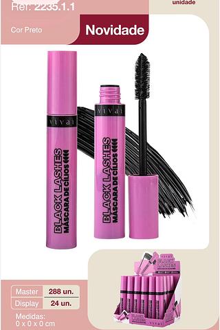Mascara de cilios black lashes /24pcs VIVAI
