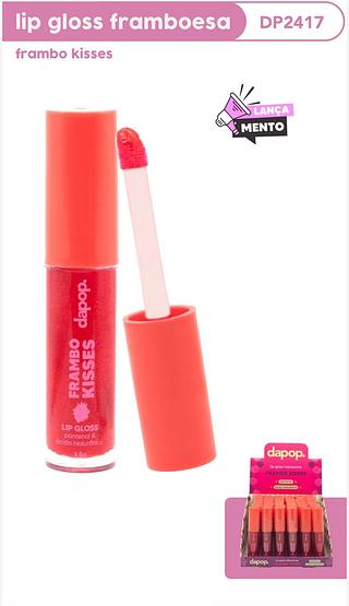 Lip gloss framboesa c/36pcs DAPOP