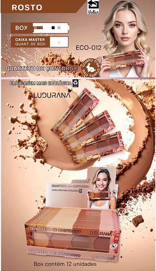 Paleta de contorno C/12pcs LUDURANA